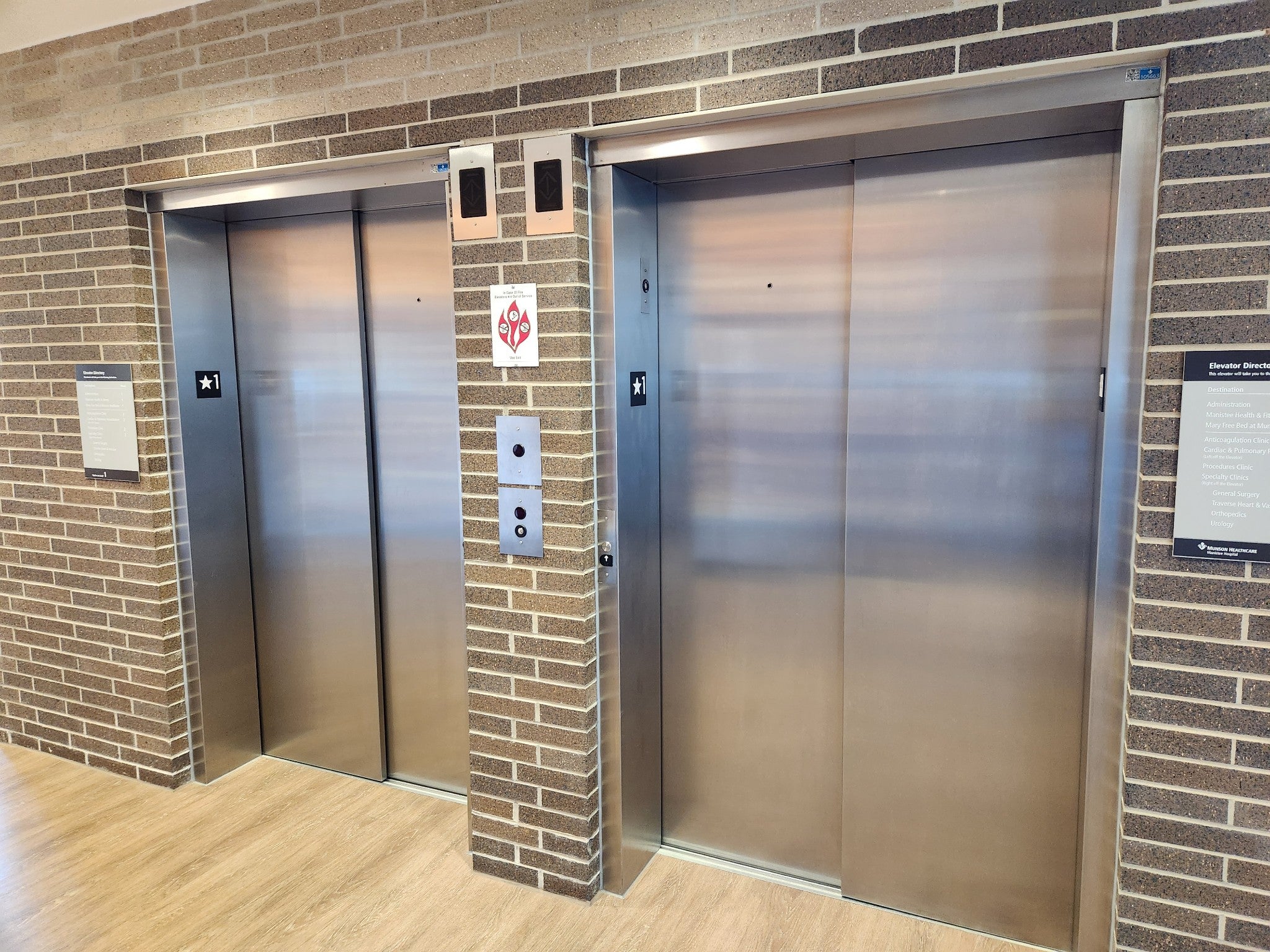 Front Stainless Steel Elevators, Clear wrapped