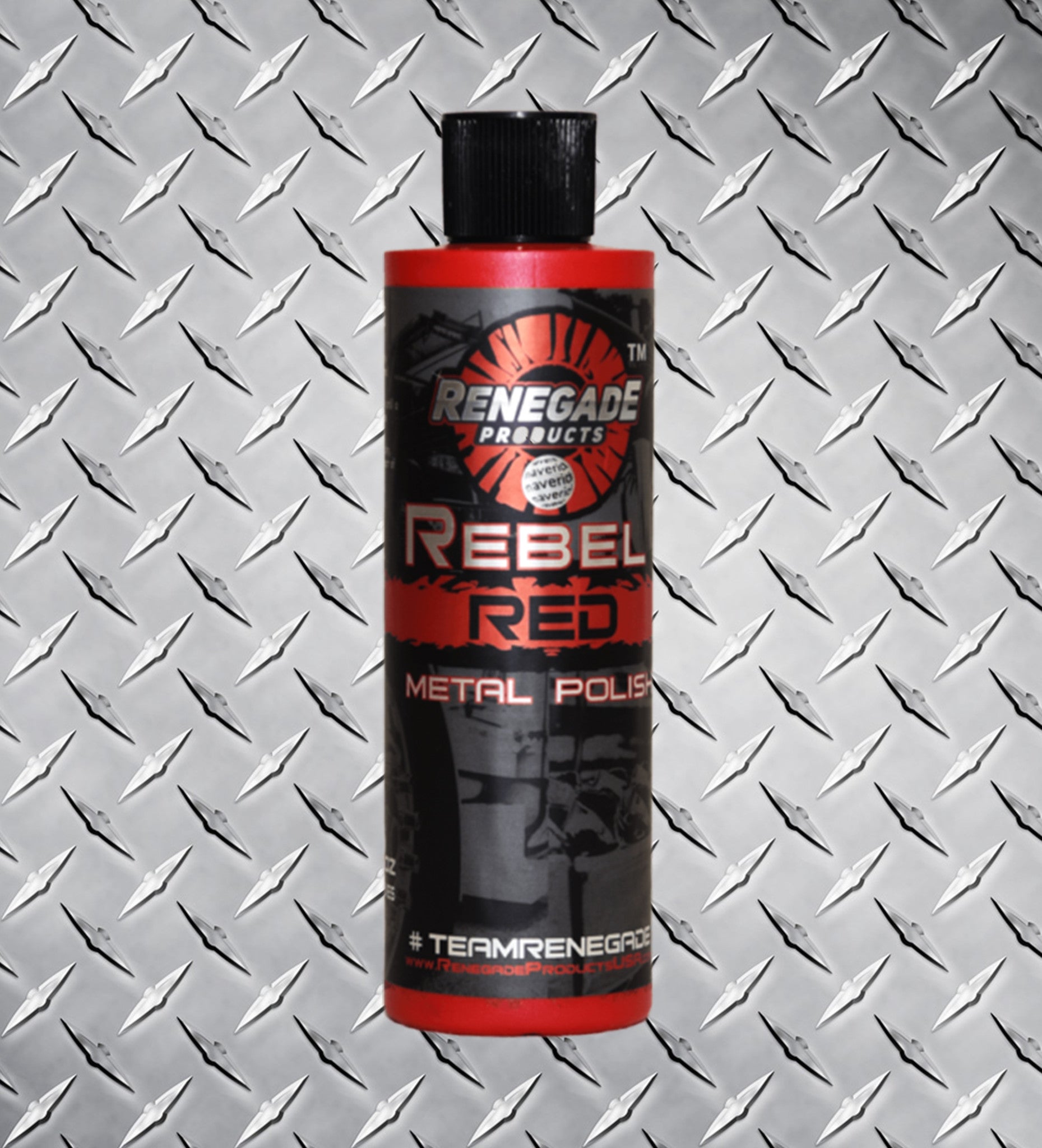 Rebel Red Metal Polish 12 oz bottle 